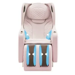 Rotay Multifunctional Full Body Massage Chair with 7 Automatic Massage Programs - White Pink